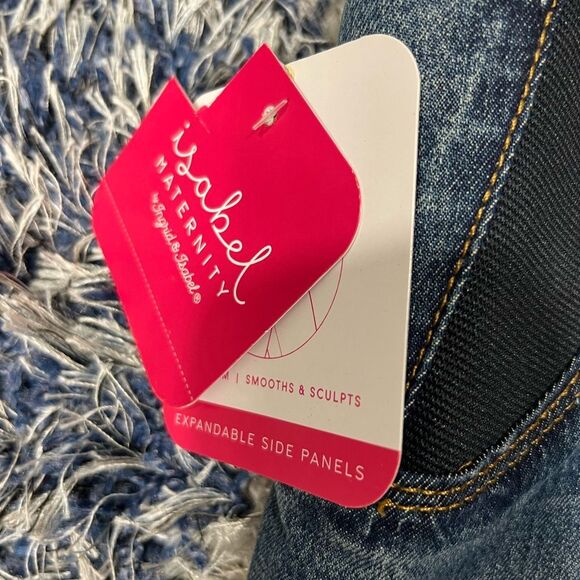 NWT ISABEL maternity size 4 stretch jean shorts - Picture 4 of 5